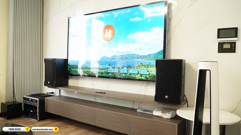 Lắp đặt dàn karaoke trị giá gần 150 triệu cho chị Oanh tại Hà Nội (RCF CMAX 4110, IPS 2700, K9800II Plus, SVS3000, BLX288A/PG58,…) 