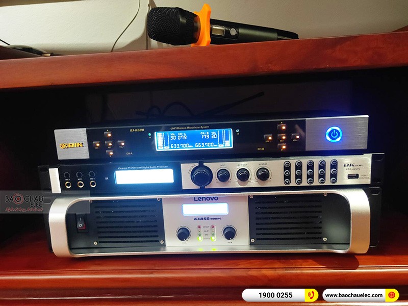 Lắp đặt dàn karaoke gia đình anh Đàm tại Hà Nội