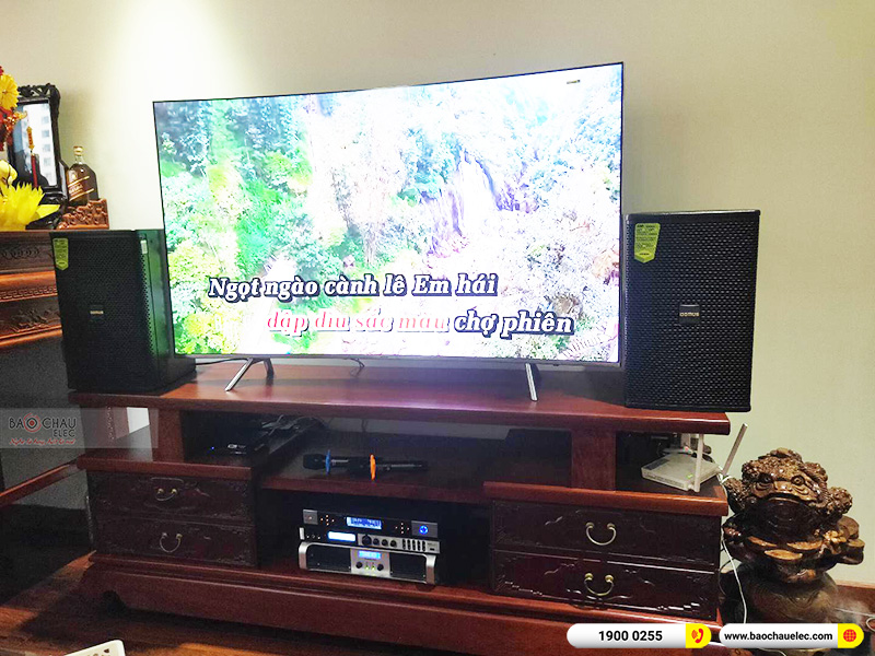 Lắp đặt dàn karaoke gia đình anh Đàm tại Hà Nội