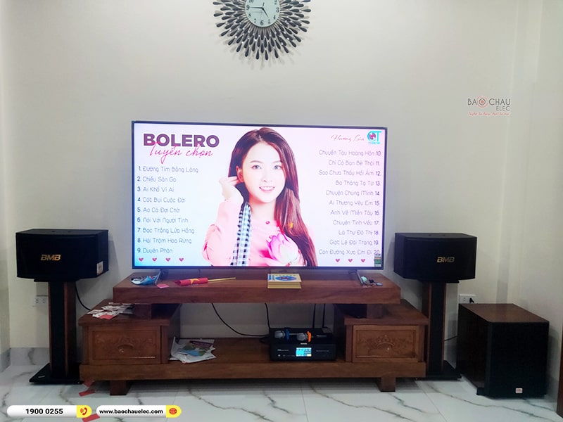 Lắp đặt dàn karaoke trị giá hơn 30 triệu cho anh Lâm tại Hà Nội