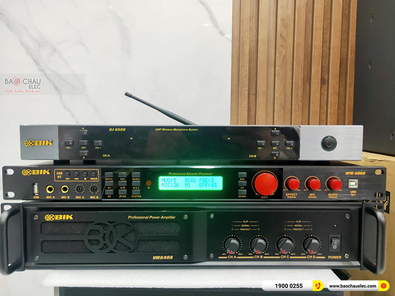 Lắp đặt dàn karaoke gia đình anh Vũ tại Hà Nội