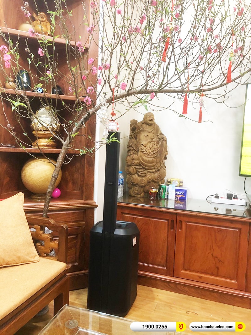 Lắp đặt dàn karaoke, loa Bose di động trị giá khoảng 90 triệu cho chị Hằng tại Hà Nội (Bose L1 Pro8, JBL KX180A,JBL VM300)