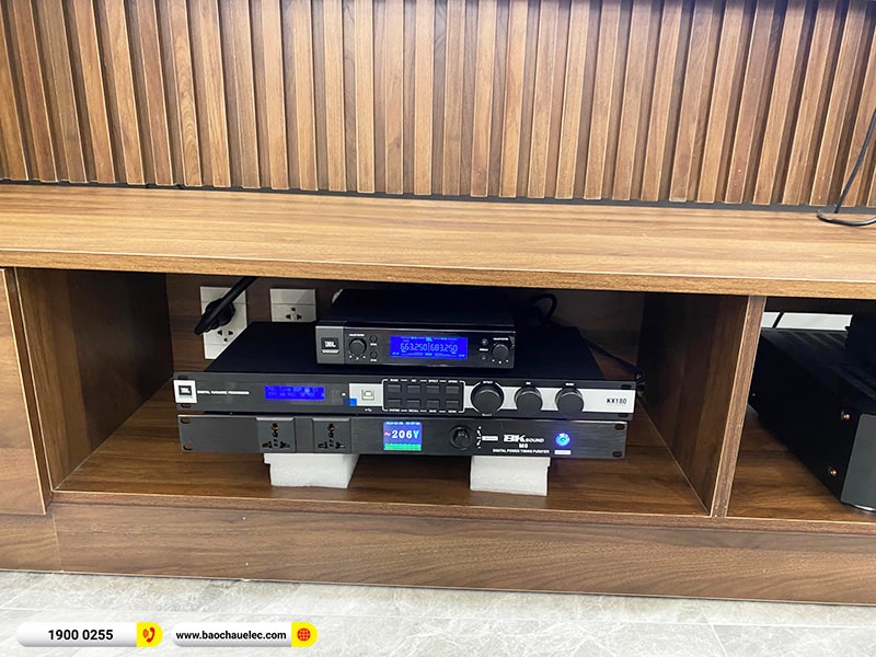 Lắp đặt dàn karaoke, nghe nhạc trị giá hơn 110 triệu cho anh Quang tại Hải Phòng (JBL Studio 690, KX180A, PM6008, Cambridge 200M, A120P, VM200) 