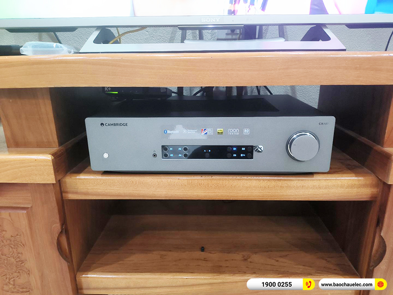 Lắp đặt dàn nghe nhạc trị giá gần 80 triệu cho chị Huệ tại Hà Nội (BW 603 S2 Anniversary Edition, Cambridge CXA 81)