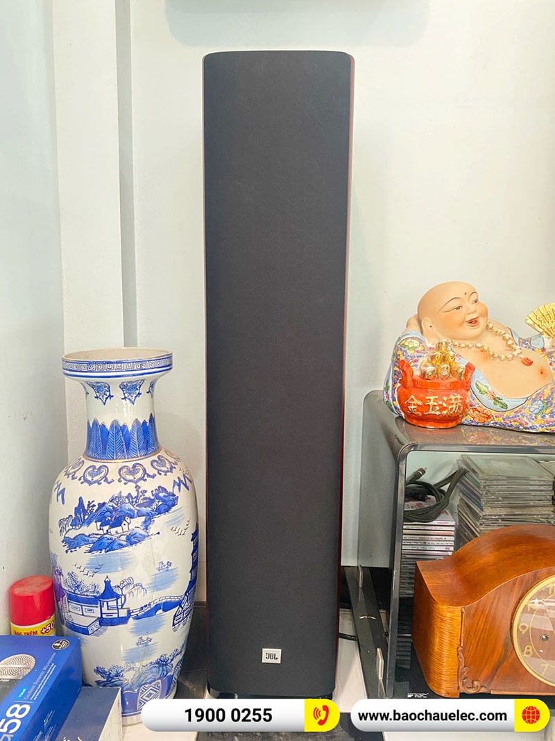 Lắp đặt bộ loa nghe nhạc JBL Studio 680 hơn 31tr cho anh Điền tại Hà Nội