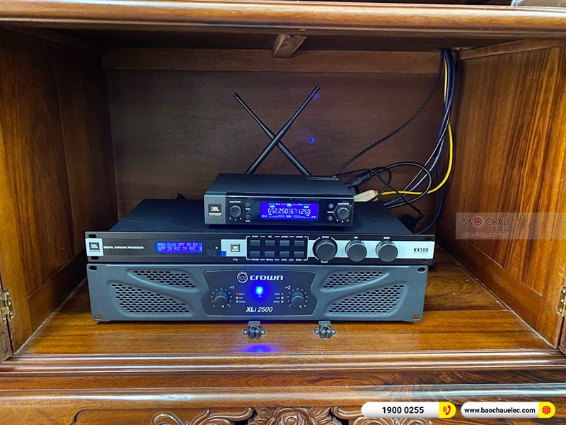 Lắp đặt dàn karaoke trị giá hơn 70 triệu cho anh Quang tại Hà Nội (JBL MTS12, Crown Xli2500, KX180A, JBL A120P, JBL VM200) 