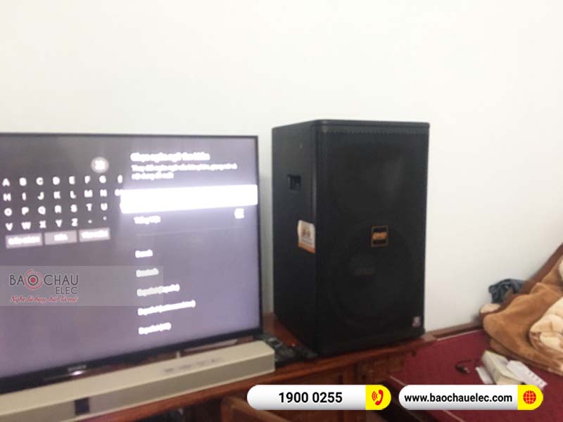 Lắp đặt dàn karaoke gia đình anh Sáng