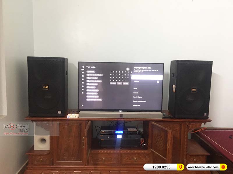Lắp đặt dàn karaoke gia đình anh Sáng