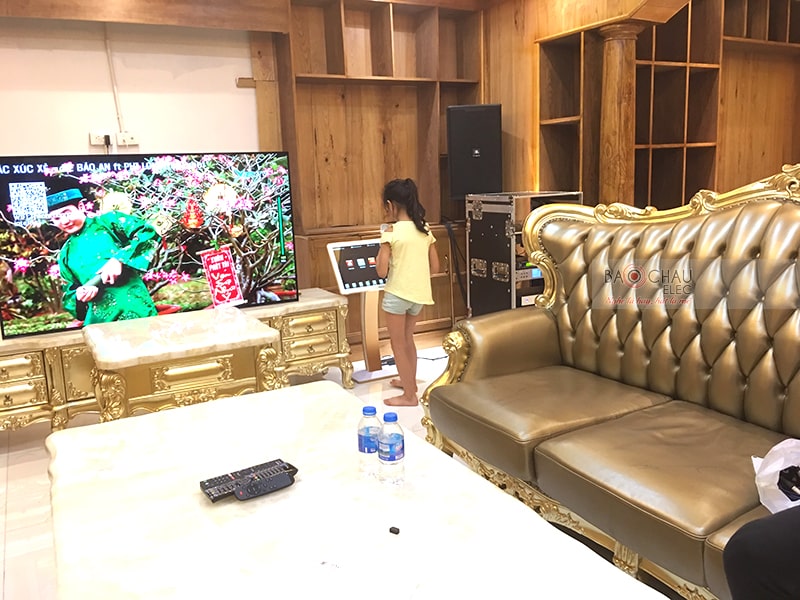 Dàn karaoke gia đình cao cấp của anh Thanh ở Vinhome h10