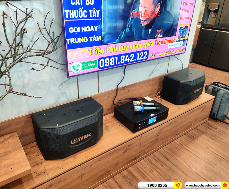 dàn karaoke cho gia đình chị Hưng ở Vinhome Tây Mỗ 