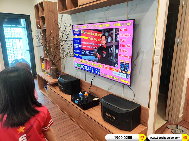dàn karaoke cho gia đình chị Hưng ở Vinhome Tây Mỗ 