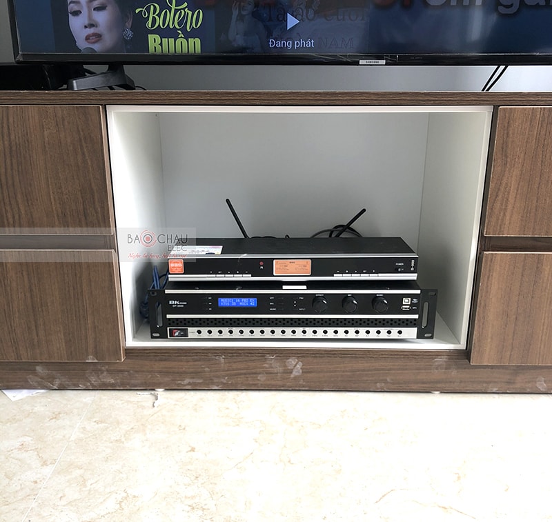 Dàn karaoke gia đình anh Thành ở khu đô thị Xanh Villas h3