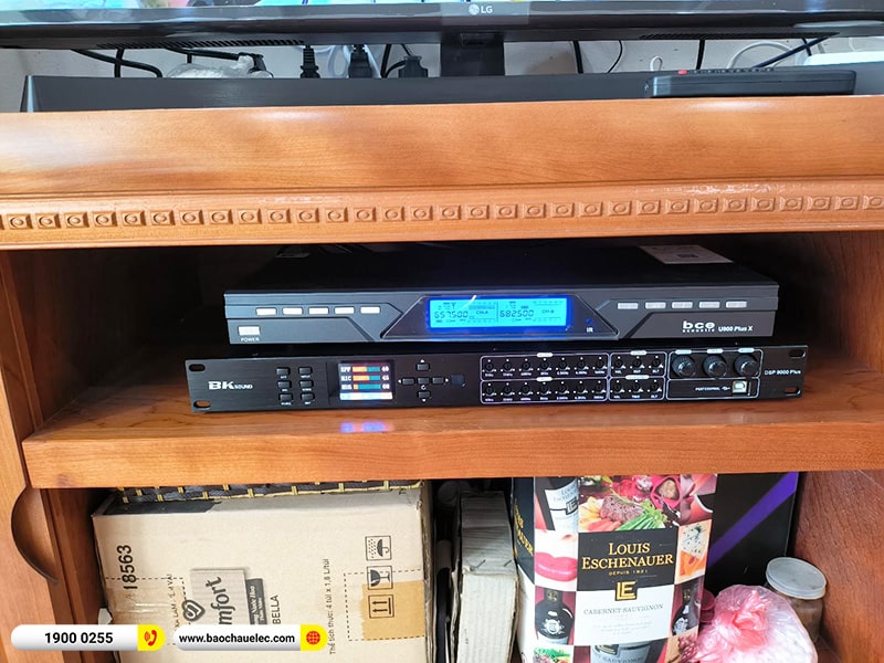 Lắp đặt dàn karaoke trị giá gần 20 triệu cho chị Ngà tại Hà Nội (Alto TS408, BKSound DSP-9000 Plus, U900 Plus X)