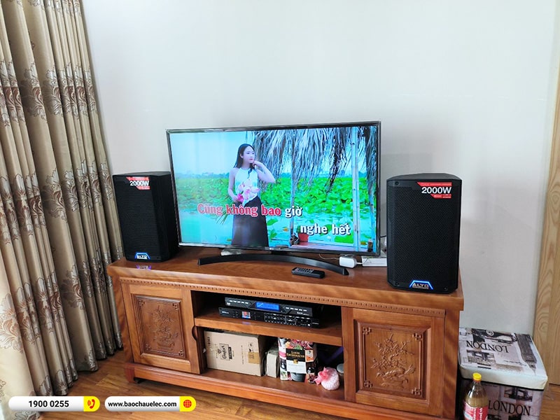 Lắp đặt dàn karaoke trị giá gần 20 triệu cho chị Ngà tại Hà Nội (Alto TS408, BKSound DSP-9000 Plus, U900 Plus X)