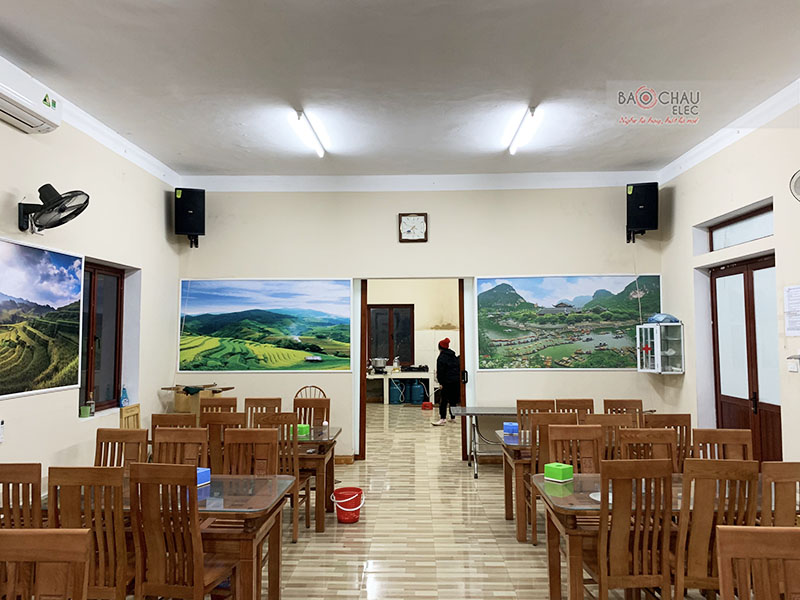dàn âm thanh hội trường nhà ăn Nhà máy Thuỷ điện Nho Quế - Hà Giang h6