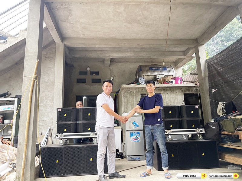 Lắp đặt dàn Line Array Actpro sự kiện, đám cưới hơn 133tr cho anh Ký tại Sơn La (Actpro KR210, Actpro KR28, TD2.22, QD4.13, DSP48, MG12XU,…)