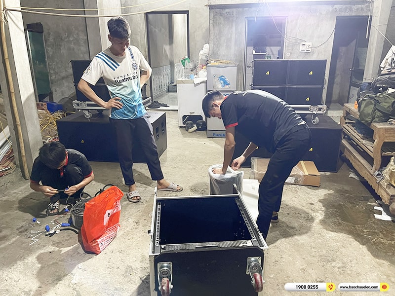 Lắp đặt dàn Line Array Actpro sự kiện, đám cưới hơn 133tr cho anh Ký tại Sơn La (Actpro KR210, Actpro KR28, TD2.22, QD4.13, DSP48, MG12XU,…)