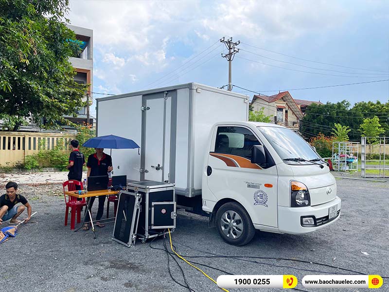 Lắp đặt dàn Line Array Actpro 200tr cho anh Quý tại Ninh Bình (Actpro KR210, Actpro KR28, FP14000, MG12XU, DSP48,…) 