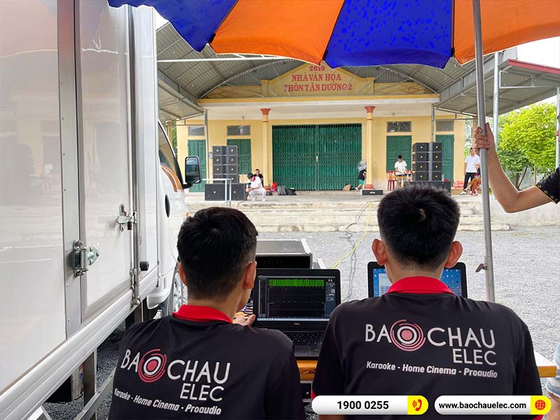 Lắp đặt dàn Line Array Actpro 200tr cho anh Quý tại Ninh Bình (Actpro KR210, Actpro KR28, FP14000, MG12XU, DSP48,…) 
