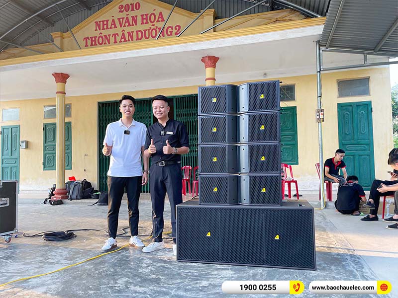 Lắp đặt dàn Line Array Actpro 200tr cho anh Quý tại Ninh Bình (Actpro KR210, Actpro KR28, FP14000, MG12XU, DSP48,…) 