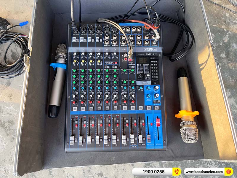 Lắp đặt dàn Line Array Actpro 200tr cho anh Quý tại Ninh Bình (Actpro KR210, Actpro KR28, FP14000, MG12XU, DSP48,…) 