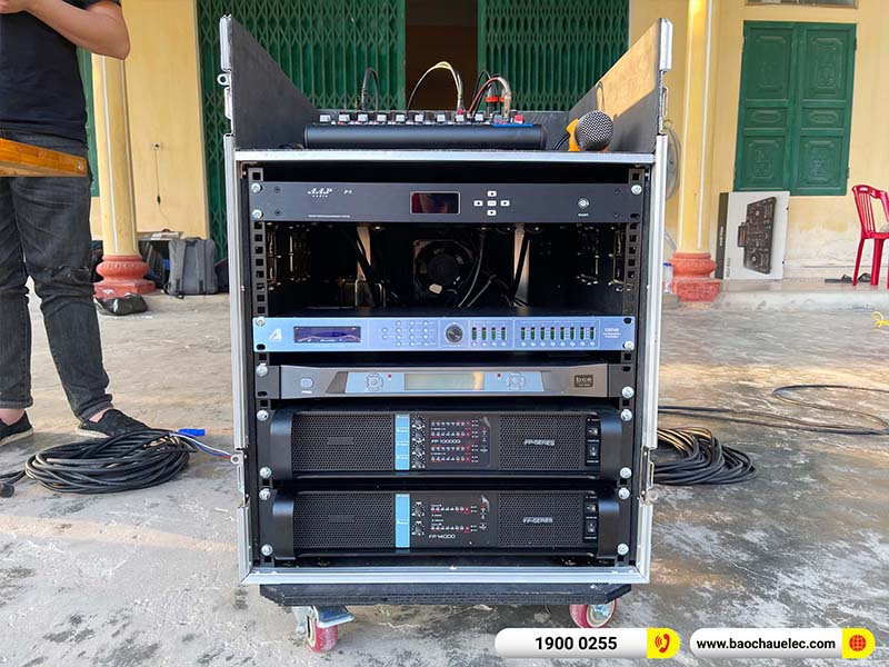 Lắp đặt dàn Line Array Actpro 200tr cho anh Quý tại Ninh Bình (Actpro KR210, Actpro KR28, FP14000, MG12XU, DSP48,…) 