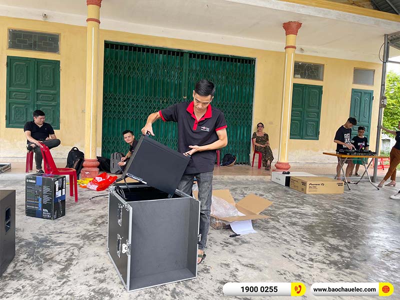 Lắp đặt dàn Line Array Actpro 200tr cho anh Quý tại Ninh Bình (Actpro KR210, Actpro KR28, FP14000, MG12XU, DSP48,…) 
