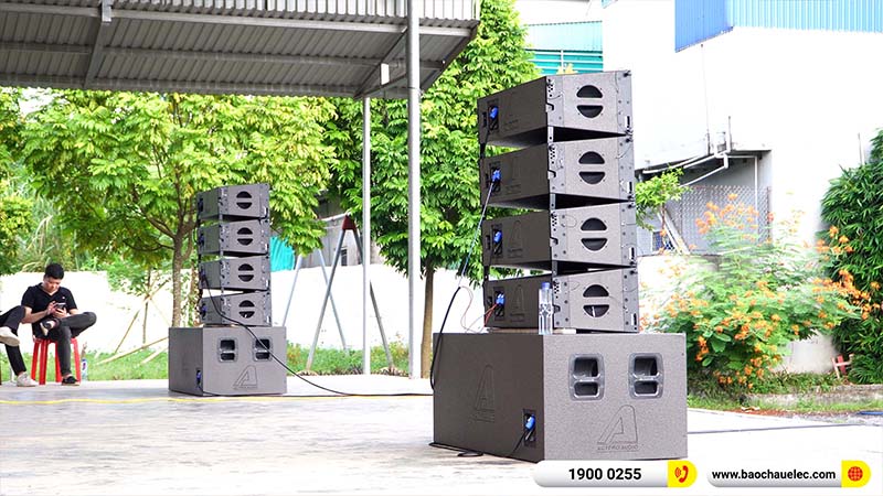 Lắp đặt dàn Line Array Actpro 200tr cho anh Quý tại Ninh Bình (Actpro KR210, Actpro KR28, FP14000, MG12XU, DSP48,…) 