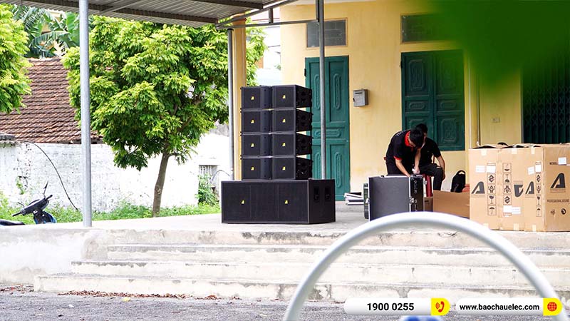 Lắp đặt dàn Line Array Actpro 200tr cho anh Quý tại Ninh Bình (Actpro KR210, Actpro KR28, FP14000, MG12XU, DSP48,…) 