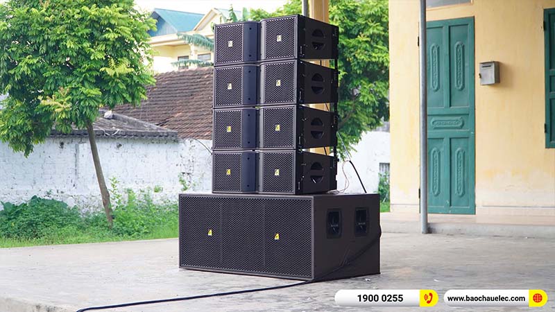Lắp đặt dàn Line Array Actpro 200tr cho anh Quý tại Ninh Bình (Actpro KR210, Actpro KR28, FP14000, MG12XU, DSP48,…) 