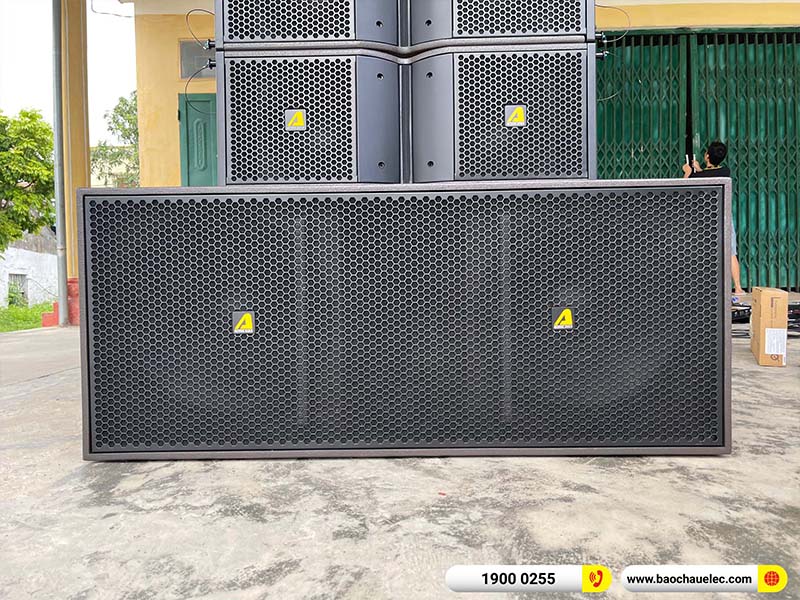Lắp đặt dàn Line Array Actpro 200tr cho anh Quý tại Ninh Bình (Actpro KR210, Actpro KR28, FP14000, MG12XU, DSP48,…) 