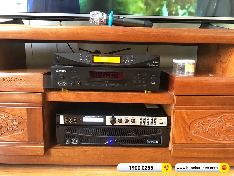 Dàn karaoke gia đình anh Dũng