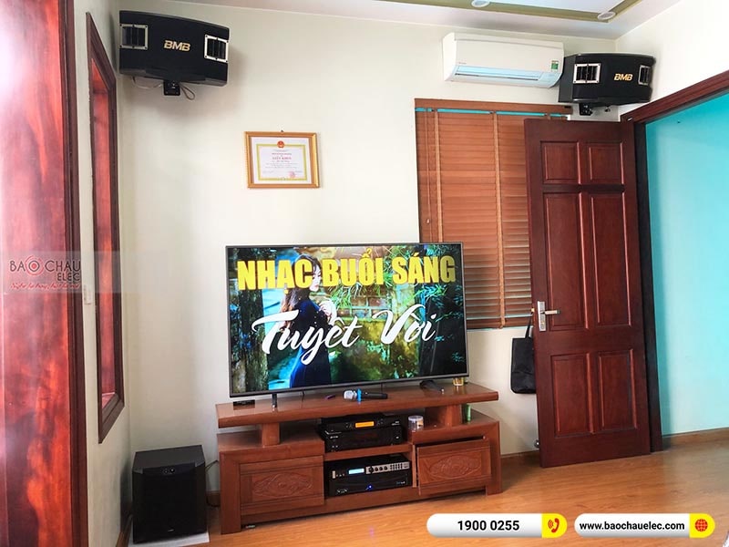 Dàn karaoke gia đình anh Dũng