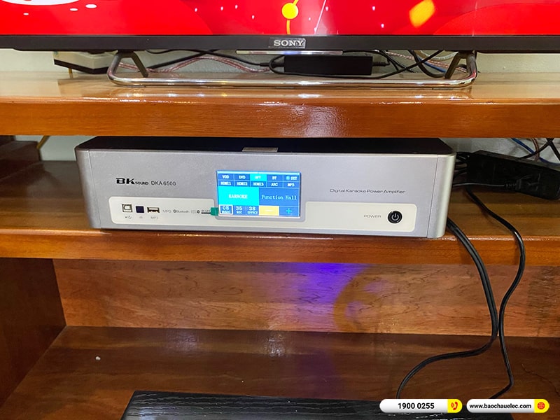 Lắp đặt dàn karaoke trị giá hơn 20 triệu cho anh Duy tại Thái Nguyên (Domus DP6100 Max, BKSound DKA 6500, SW312B) 