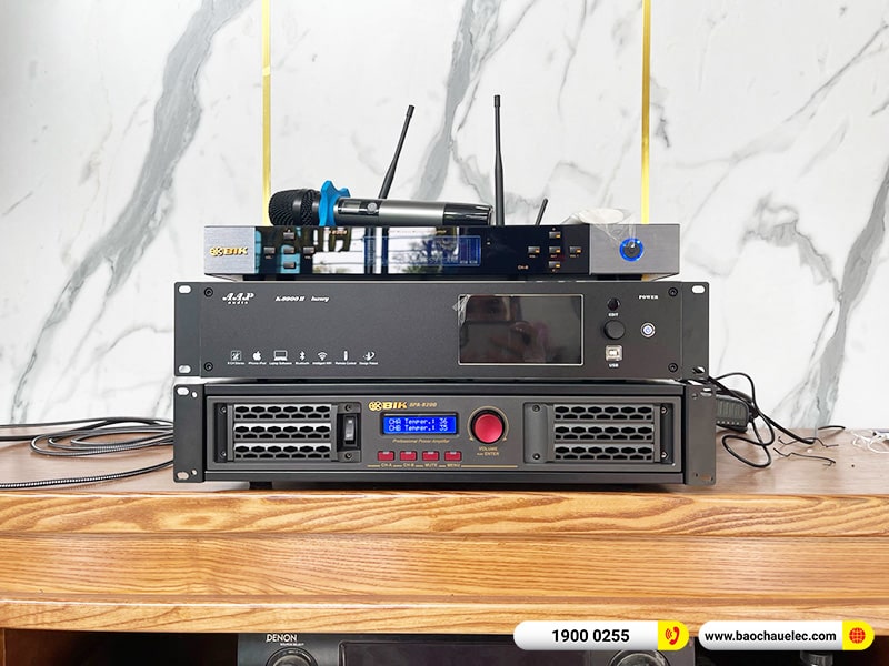 Lắp đặt dàn karaoke RCF 93tr cho anh Hán tại Hà Nội (RCF CMAX 4112, BPA-8200, K9900II Luxxury, A120P, BJ-U500) 