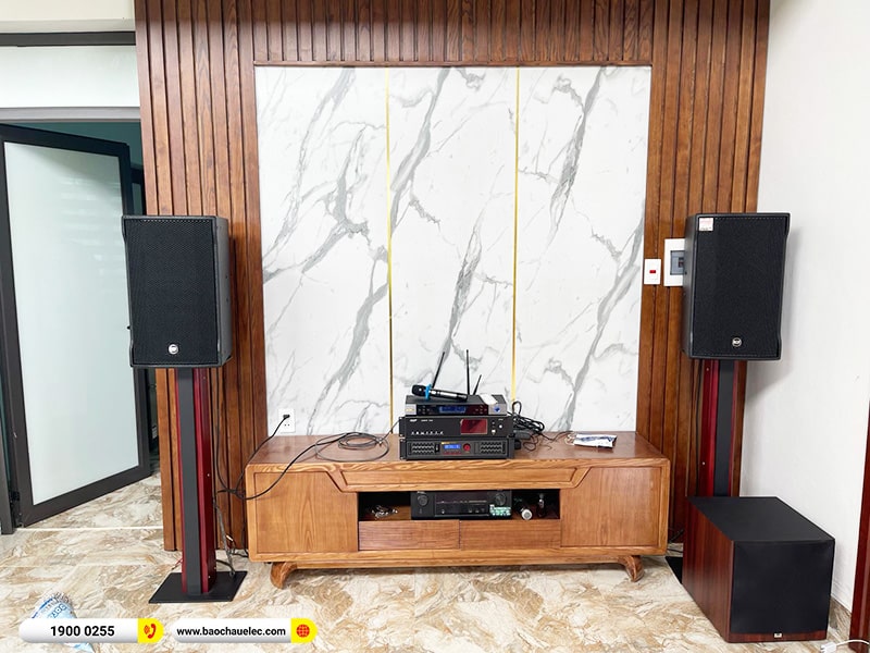 Lắp đặt dàn karaoke RCF 93tr cho anh Hán tại Hà Nội (RCF CMAX 4112, BPA-8200, K9900II Luxxury, A120P, BJ-U500) 