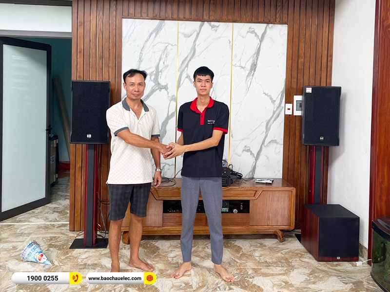 Lắp đặt dàn karaoke RCF 93tr cho anh Hán tại Hà Nội (RCF CMAX 4112, BPA-8200, K9900II Luxxury, A120P, BJ-U500) 