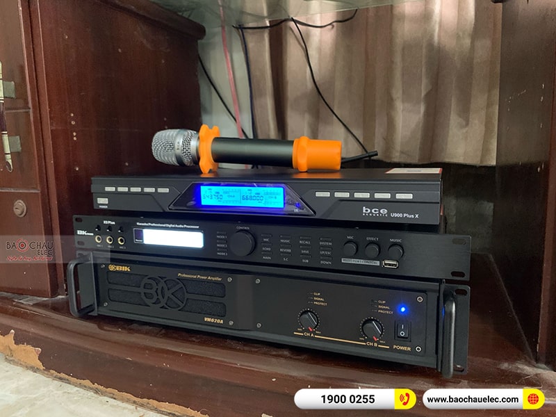 Dàn karaoke gia đình anh Hiếu 