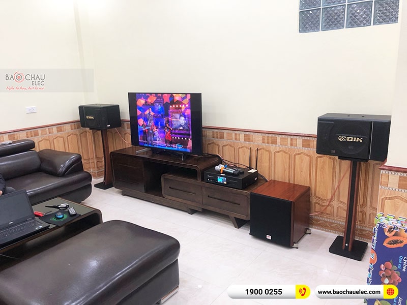 Dàn karaoke gia đình anh Học