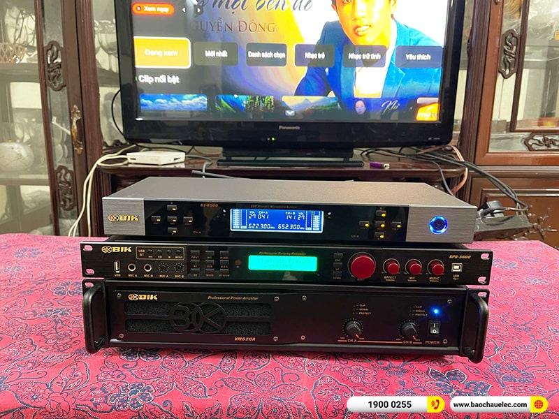 Lắp đặt dàn karaoke trị giá khoảng 40 triệu cho anh Hưng tại Ninh Bình (BIK BSP 412II, VM620A, BPR-5600, SW512B, BJ-U500) 