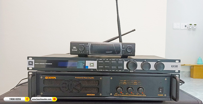 Lắp đặt d&agrave;n karaoke trị gi&aacute; gần 80 triệu cho anh Hưng tại H&agrave; Nội (JBL PRX 412M, VM630A, KX180A, BJ-W66 Plus, JBL VM300) 