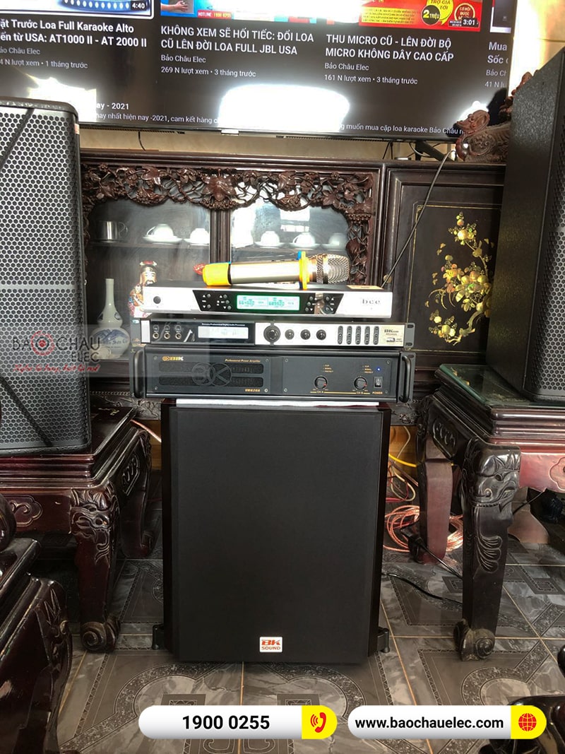 Dàn karaoke gia đình anh Mạnh 