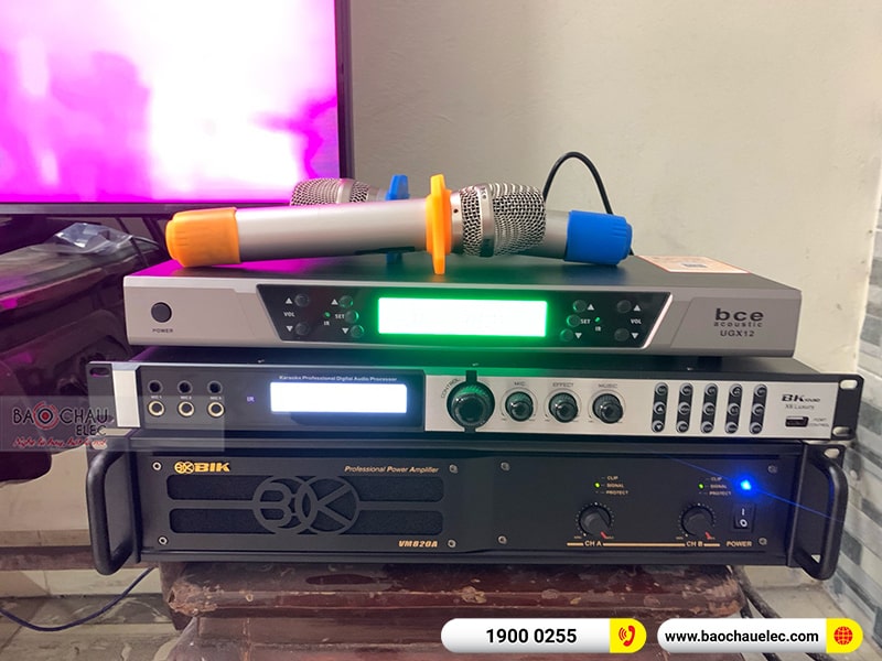 Dàn karaoke gia đình anh Nghĩa