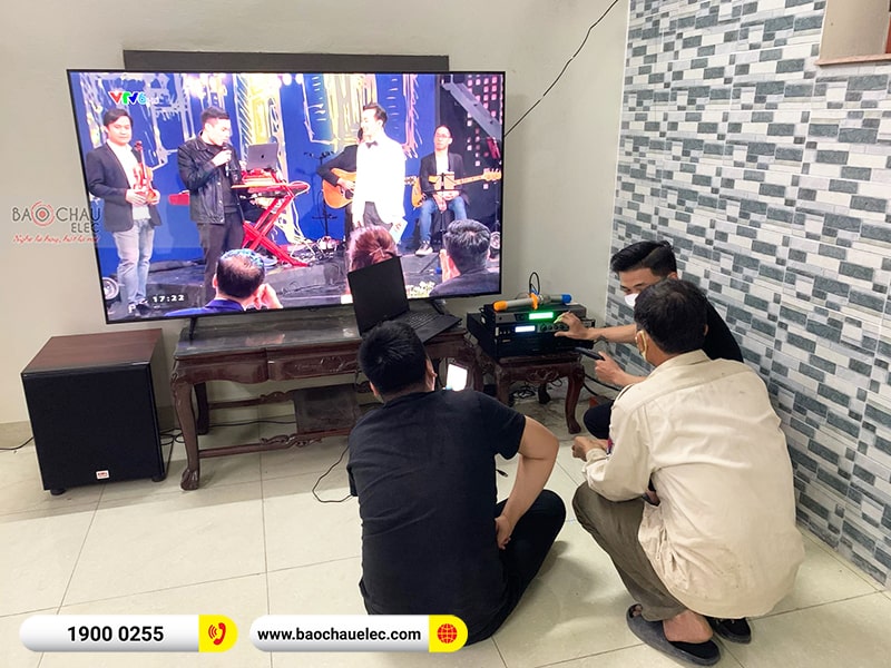 Dàn karaoke gia đình anh Nghĩa