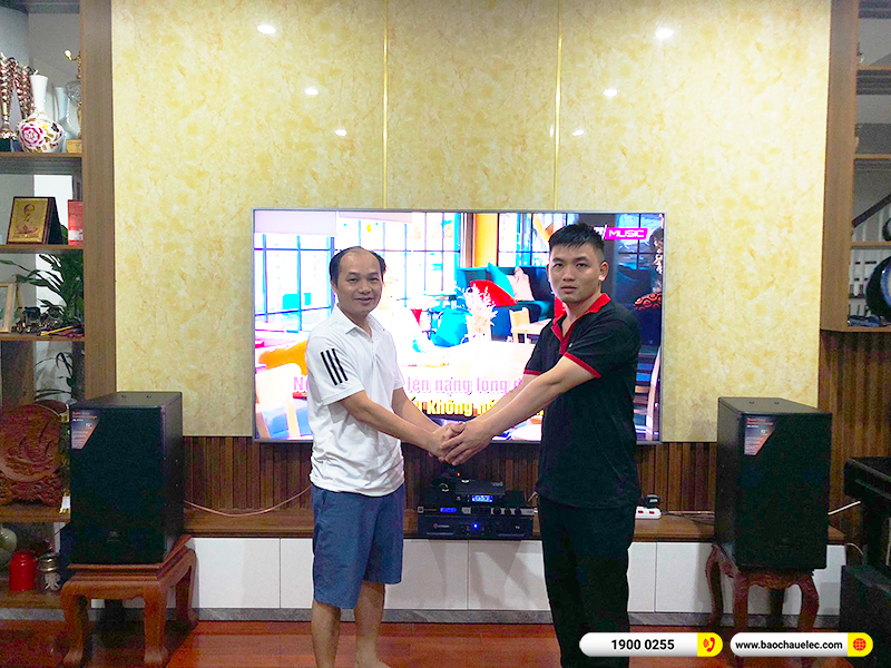 Lắp đặt dàn karaoke trị giá hơn 50 triệu cho anh Quảng tại Hà Nội (JBL MTS12, Crown T5, KX180A, JBl VM300) 