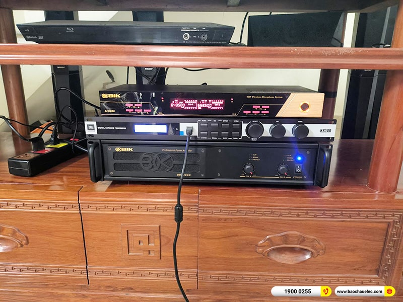 Lắp đặt dàn karaoke trị giá hơn 60 triệu cho anh Tiến tại Ninh Bình (BMB CSS 1212SE, VM1020A, KX180A, SW612B, BJ-U600) 