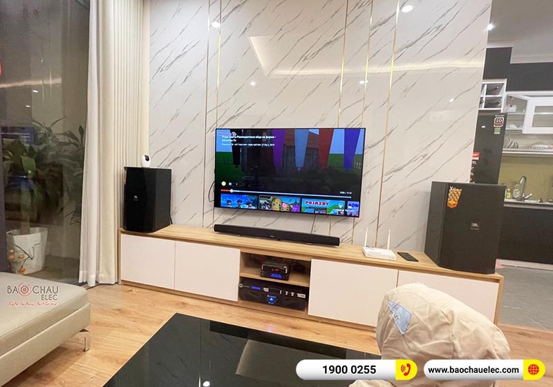 Dàn karaoke gia đình anh Tiệp