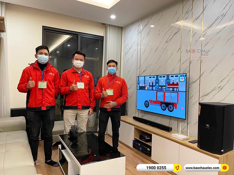 Lắp đặt dàn karaoke gia đình anh Tiệp tại Hà Nội