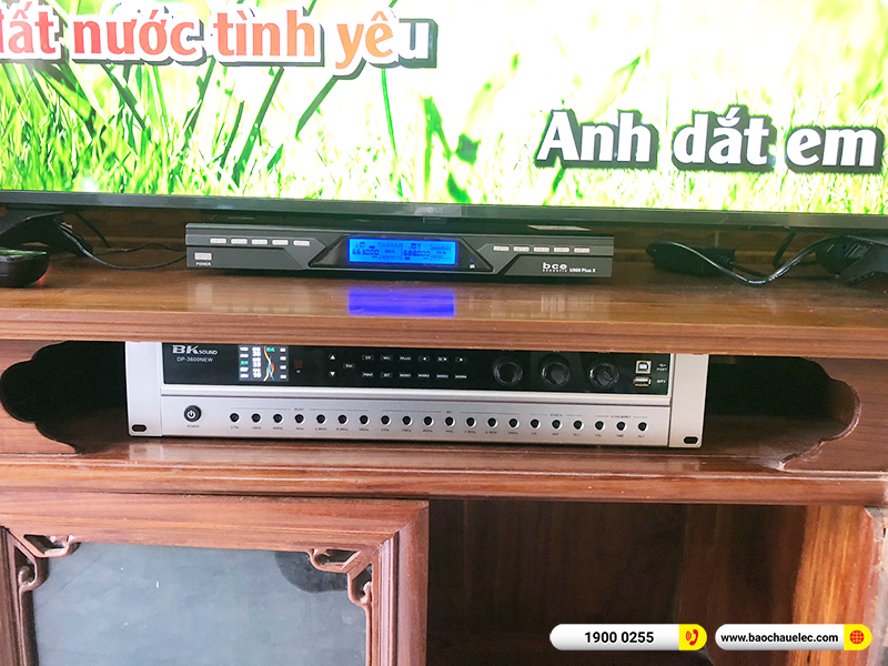 Lắp đặt dàn karaoke Domus 18tr cho anh Tú tại Hà Nội (Domus DP6100 Max, BKSound DP3600 New, U900 Plus X) 