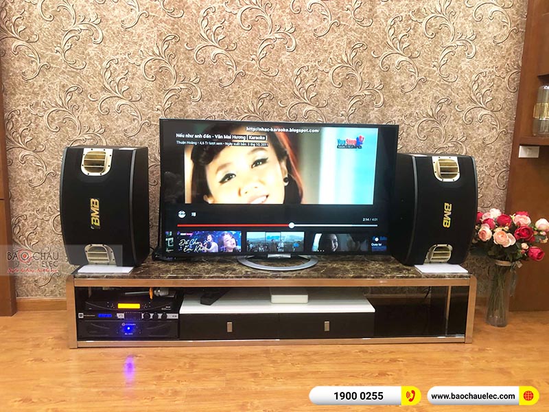 Dàn karaoke gia đình chị Hường